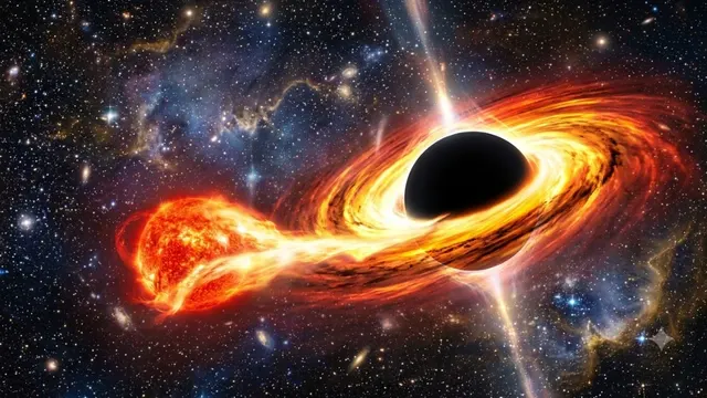 Buraco Negro Devorando Estrela: O Que Realmente Acontece Nesse Fenômeno